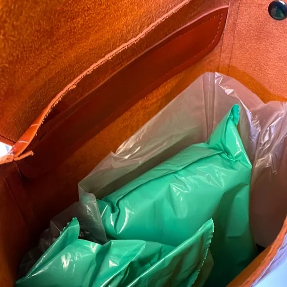 Claudia Canova Rust Brown Backpack Leather Purse - Picture 5 of 8